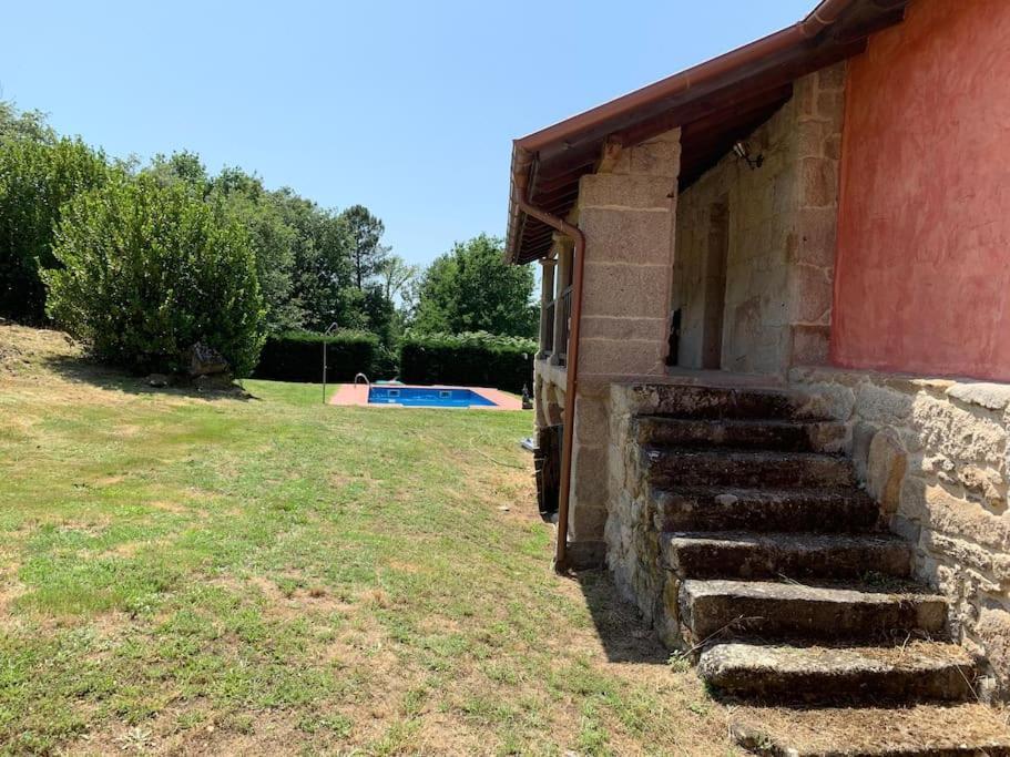 Casa De Campo Con Piscina, Entera O Por Habitaciones Amoeiro Bagian luar foto